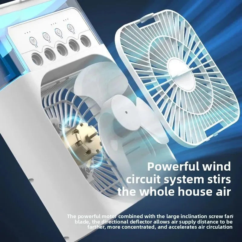 Ventilateur 3-en-1 Xiaomi – Climatiseur, Humidificateur & Veilleuse LED Portable