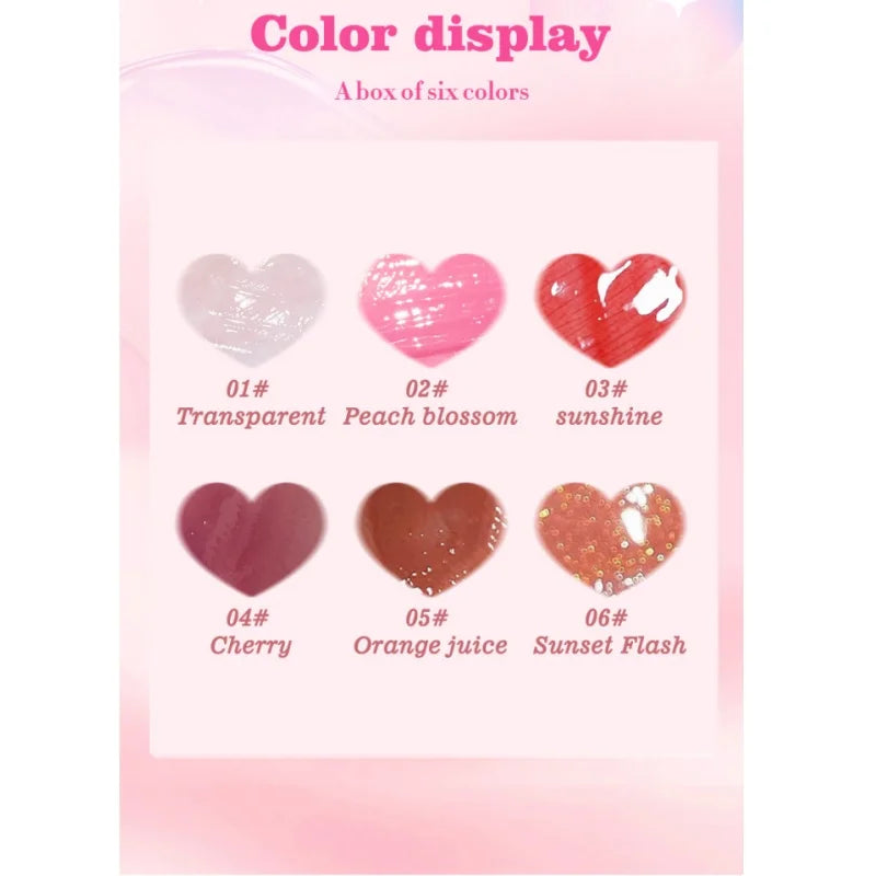 Coffret 6 Gloss Miroir – Lèvres Hydratées & Brillantes