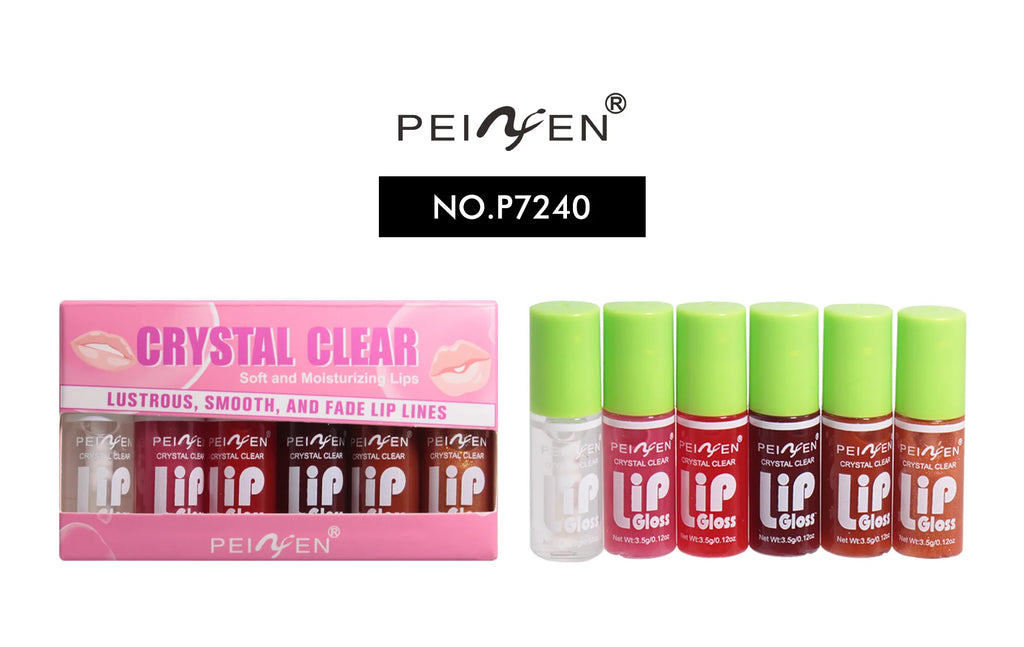 Coffret 6 Gloss Miroir – Lèvres Hydratées & Brillantes