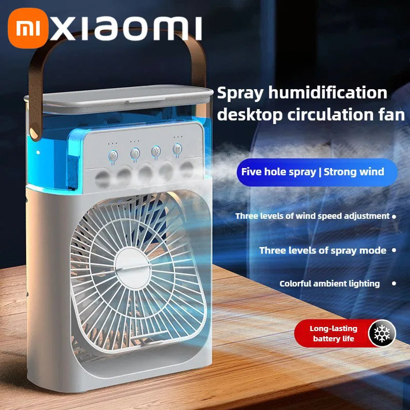 Ventilateur 3-en-1 Xiaomi – Climatiseur, Humidificateur & Veilleuse LED Portable