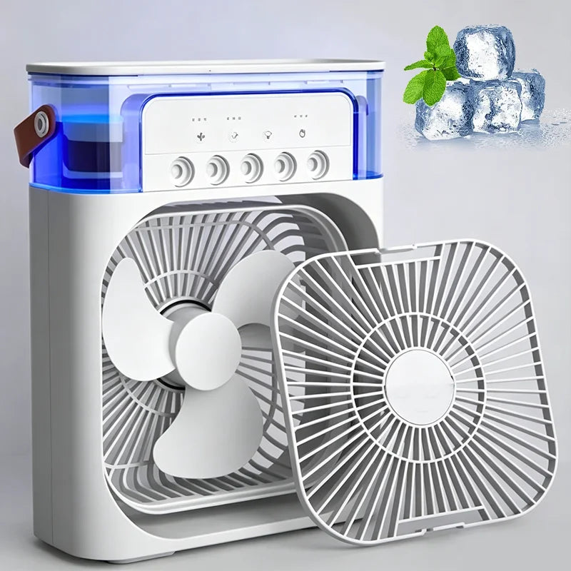 Ventilateur Refroidisseur Portable 3-en-1 – Climatiseur & Humidificateur de Bureau