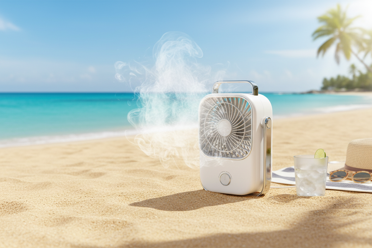 Bannière estivale ventilateur